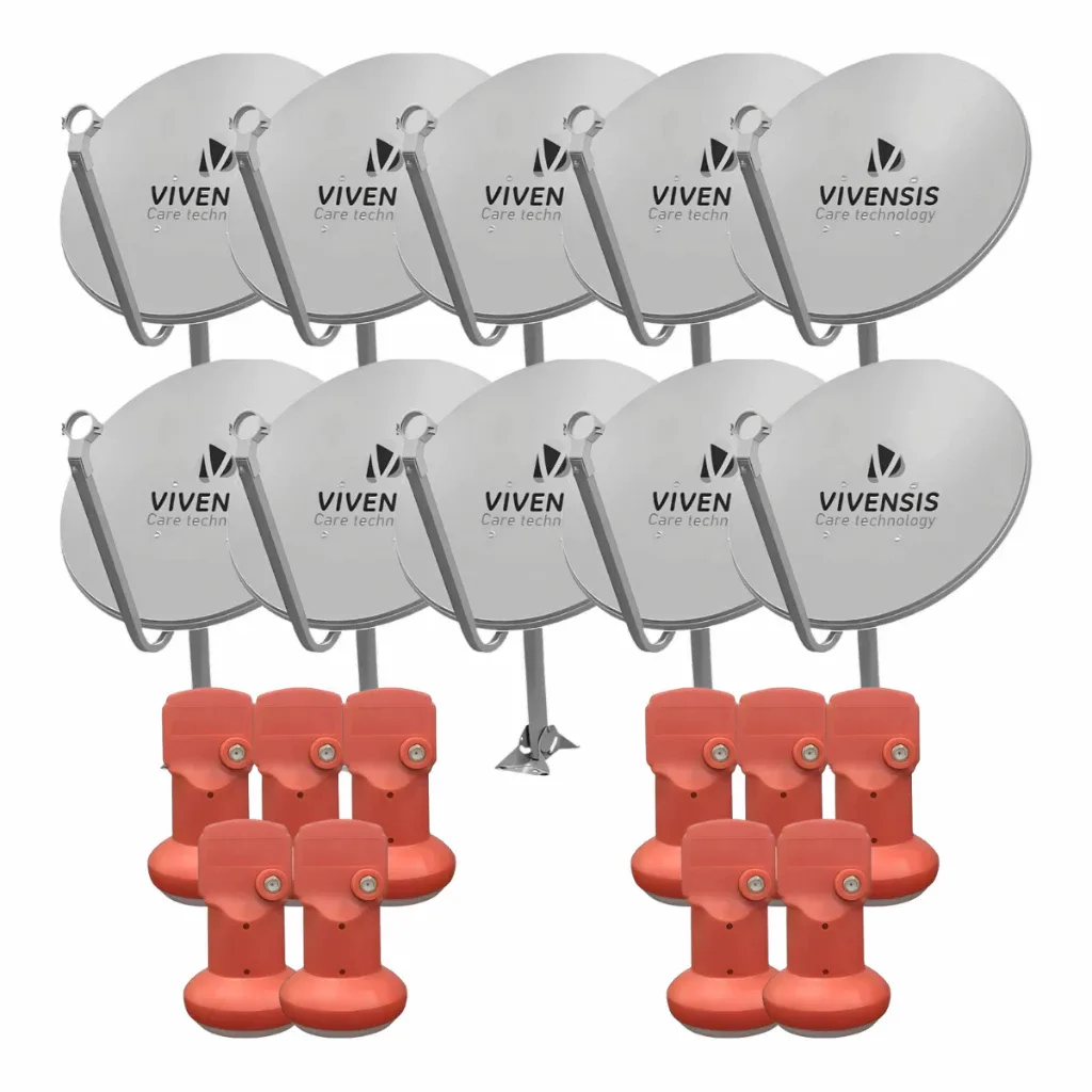 Kit 10 Antenas Banda KU C/ LNBF